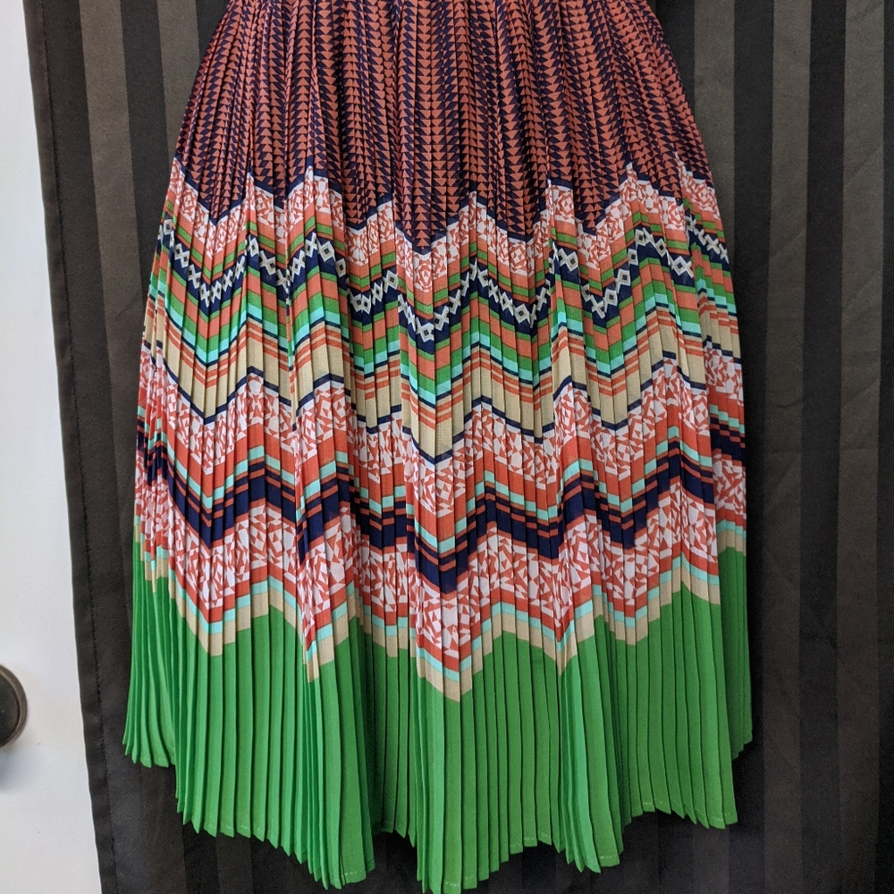 Multi-Patterned/Colored Mini Dress - Picture 2 of 3